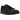 Air Jordan 1 Low Method of Make Black Metallic Gold baskets vue de face avec tige en cuir noir, détails dorés et logo Swoosh brodé