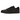Air Jordan 1 Low Method of Make Black Metallic Gold baskets en vue latérale avec une empeigne en cuir noir et des détails dorés distinctifs au talon