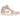 Air Jordan 1 Mid SE Legend Pink baskets vue latérale avec des détails en cuir rose, une base blanche et le logo Swoosh classique