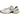 Nike V2K Run Summit White Light Orewood Brown baskets en vue latérale avec empeigne en mesh blanc, laçage détaillé et la semelle intermédiaire typique.