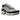 Baskets Nike Air Max Plus Pure Platinum Court Blue en vue angulaire avec unités Air visibles, détails gris argent et touches bleues