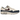 Nike Air Max 1 Coconut Milk Burgundy Crush Navy baskets en vue latérale, avec base couleur crème, virgule rouge foncé et empiècement en daim bleu marine.