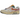 Nike Air Max 1 Tan Lines baskets en vue latérale avec empeigne en cuir beige, texture travaillée et amorti Air emblématique visible dans la semelle.