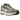 Nike P-6000 Flat Pewter baskets vue de côté avec couches de mesh gris et superpositions synthétiques, semelle intermédiaire grise et swoosh noir