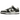 Nike Dunk Low Black Total Orange Mini Swoosh baskets en vue latérale, conçues en cuir noir avec détails orange, lacets et semelle intermédiaire blanche