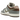 Baskets Nike SB Dunk Low Yuto Horigome en vue latérale avec détails en daim gris, base blanche, swoosh et semelle en gomme
