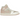 Air Jordan 1 Mid SE Seersucker baskets vue angulaire avec tissu texturé rose, superpositions en cuir blanc et lacets roses.