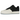 Nike Air Force 1 Low Tinaj baskets vue de côté avec empeigne en cuir noir, détails usés, semelle intermédiaire blanche et pointe perforée classique.