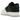 Nike Air Force 1 Low Tinaj baskets vue angulaire avec tige grise et noire, semelle blanche, lacets détaillés et perforations caractéristiques.