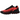 Nike Air Max Dn8 Black Bright Crimson baskets vue latérale avec empeigne noire, unité Air Crimson marquante au talon et semelle texturée