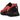 Nike Air Max Dn8 Black Bright Crimson baskets vue latérale avec empeigne noire, détails rouge vif et une unité Air visible dans la semelle.