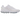 Nike Air Max Dn8 White Metallic Silver baskets en vue latérale, tige blanche avec accents argentés métallisés et unité d'amorti visible.