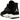 Air Jordan 4 Retro White Thunder baskets vue latérale avec empeigne en nubuck noir, détails blancs sur les œillets et amorti Air classique visible