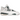Air Jordan 4 Retro Oxidized Green baskets vue latérale avec empeigne en cuir blanc, accents verts sur la semelle intermédiaire et logo Jumpman au talon.