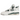 Air Jordan 4 Retro Oxidized Green baskets vue latérale avec empeigne en cuir blanc, détails verts, unité Air visible au talon et lacets classiques.