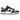 Nike Dunk Low SE Just Do It Iridescent baskets vue sous un angle avec des empiècements irisés brillants, lacets blancs et semelle en gomme