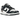 Nike Dunk Low SE Just Do It Iridescent baskets vue latérale avec des empiècements irisés brillants, une semelle intermédiaire blanche et une semelle extérieure grise
