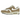 Nike Air Max 1 Hangul Day baskets en vue latérale, présentant une empeigne en cuir cassé avec des tons crème, des détails texturés et une semelle Air.