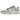 Baskets Nike Dunk Low SE White Light Pumice en vue latérale anglée avec empiècements en cuir blanc et gris clair et semelle en gomme