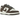 Nike Dunk Low Retro Pale Ivory Baroque Brown baskets vue latérale avec empeigne beige crème, détails en cuir marron et semelle en gomme