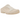 Nike Clogposite Light Orewood Brown baskets vue de profil avec une empeigne beige clair et une semelle distinctive