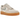 Nike Air Force 1 Low 07 LV8 Phantom Light Smoke Gum baskets vue latérale avec empeigne gris clair, logo swoosh et semelle en gomme marron classique