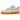 Nike Air Force 1 Low 07 LV8 Phantom Light Smoke Gum baskets vue latérale avec empeigne beige, swoosh gris et une semelle gomme classique