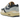 Nike Air Max 1 '87 Denim Aura baskets en vue latérale avec empeigne en denim, semelle intermédiaire blanche et unité Air visible.