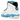 Baskets Air Jordan 9 Retro Powder Blue en vue latérale avec une empeigne blanche, des détails bleu poudré sur le talon et la semelle, et lacets.