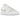 Air Jordan 1 Low SE Glitter Swoosh baskets vue latérale avec empeigne en cuir blanc, swoosh argenté pailleté, semelle intermédiaire blanche et grise