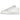 Air Jordan 1 Low SE Glitter Swoosh baskets vue latérale avec empeigne en cuir blanc, swoosh argenté à paillettes et semelle en caoutchouc
