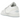 Air Jordan 1 Low SE Glitter Swoosh baskets vue latérale avec empeigne en cuir blanc, swoosh argenté scintillant et semelle Air.