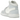 Air Jordan 1 Mid SE Glitter Swoosh baskets vue latérale avec un swoosh bleu scintillant, empeigne en cuir premium et semelle extérieure blanche