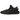 Adidas Yeezy Boost 350 V2 Black (Non-Reflective) baskets vue en angle avec empeigne en Primeknit noir, semelle assortie et lacets signature