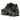 Nike Shox TL Black Iron Grey baskets en vue latérale avec le système d'amorti Shox caractéristique dans la semelle et tige sombre