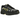 Nike P-6000 Anthracite High Voltage baskets en vue latérale avec empeigne grise et noire, détails jaunes et superpositions en cuir.
