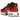 Nike Air Max Plus University Red White Black baskets vue latérale avec mesh rouge, détails blancs et la semelle extérieure noire