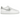 Nike Air Force 1 Low White Football Grey baskets vue latérale avec empeigne en cuir blanc, Swoosh gris et semelle Air classique