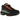 Nike Air Max 95 Black Hyper Crimson baskets en vue latérale, mettant en valeur la tige noire superposée, les détails Hyper Crimson et la semelle Air.