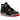 Air Jordan 4 Retro Bred Reimagined baskets en vue latérale classique avec tige en cuir noir, détails gris et unité Air visible dans la semelle.