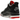 Air Jordan 4 Retro Bred Reimagined baskets vue latérale classique avec empeigne en cuir noir, détails rouges et unité d'air visible au talon