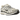 Nike P-6000 Coconut Milk Metallic Silver baskets vue angulaire avec tige en mesh crème, empiècements argentés et lacets blancs.