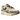 Nike Air Max 1 87 Sesame Leopard baskets vue latérale avec motif léopard, empiècements en daim, lacets blancs et unité Air visible sur la semelle.