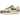 Nike Air Max 1 87 Sesame Leopard baskets vue latérale avec logo Swoosh léopard, empeigne beige et unité Air visible dans la semelle intermédiaire.