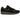 Nike Air Max 1 Bred baskets vue latérale avec garde-boue rouge, empeigne en nubuck noir, semelle intermédiaire blanche et unité Air visible