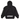 Supreme Collegiate Sleeve Hooded Sweatshirt Black baskets vue de face du sweat à capuche noir avec logo graphique sur la manche et cordons ajustables
