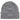 Supreme New Era Box Logo Beanie baskets en heather grey avec revers classique et logo brodé affichées de face avec une maille bien visible