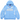 Supreme Football Zip Up Hooded Sweatshirt baskets vue de face présentant un sweat à capuche bleu clair avec fermeture éclair et logo brodé