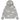 Corteiz x Denim Tears Island Wreath Zip Hoodie Heather Grey baskets vue de face avec capuche, fermeture éclair et imprimé floral sur la poitrine