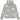 Corteiz x Denim Tears Island Wreath Zip Hoodie Heather Grey baskets vue de face en gris avec capuche, fermeture éclair et logo imprimé blanc